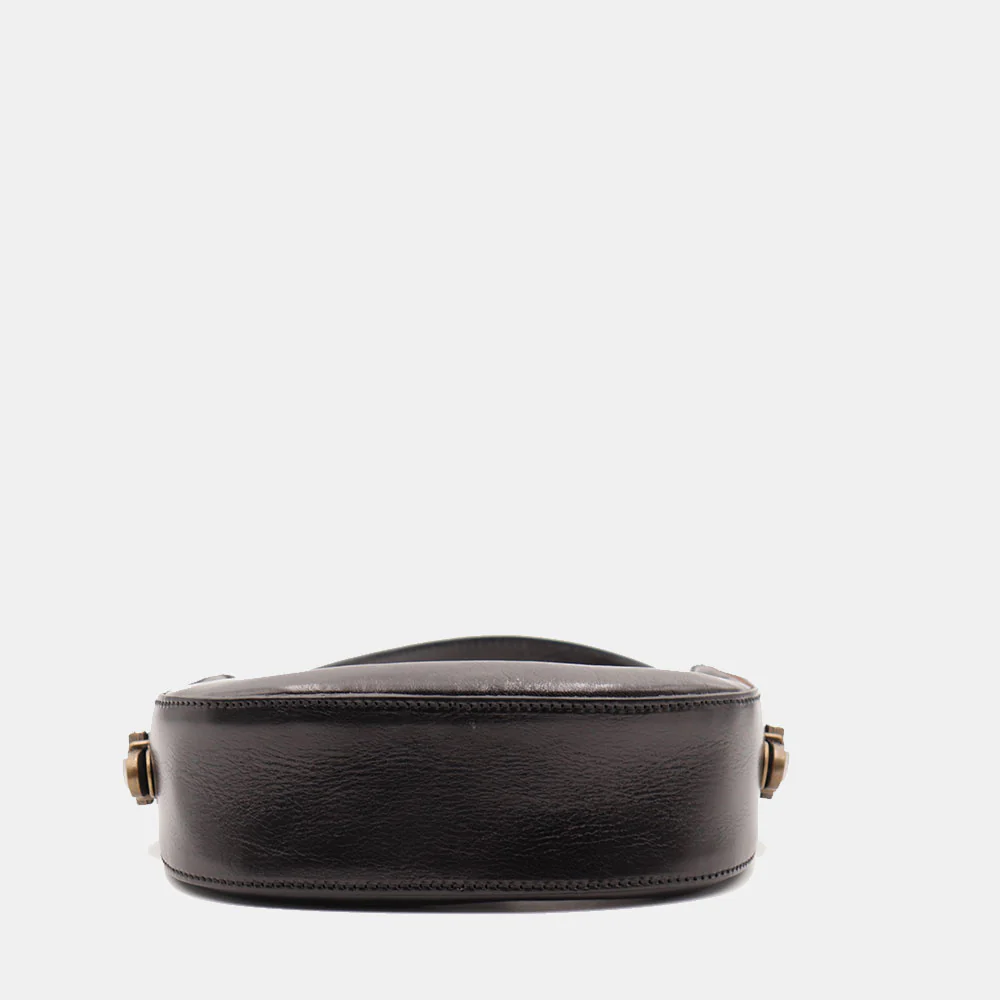 Borsa Piccola a Mano VIAVERDI in Pelle Nera Made in Italy linea Firenze - Image 7