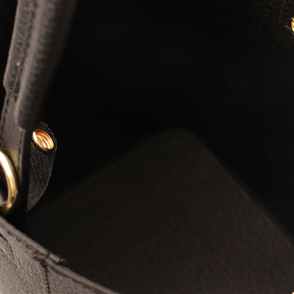 Borsa Secchiello con Pochette VIAVERDI in Pelle Nera Made in Italy linea Pienza - Image 10