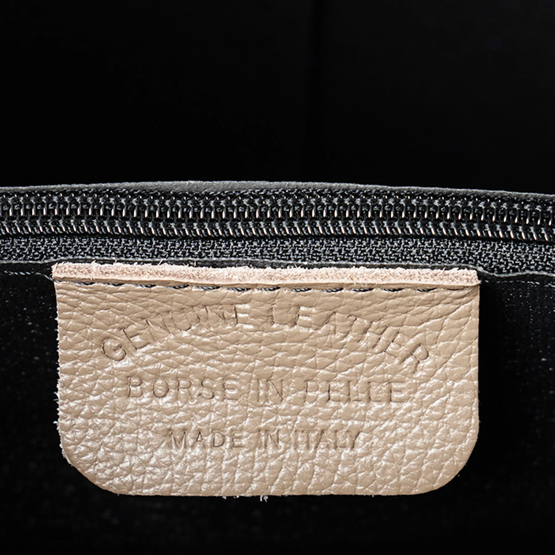 Borsa Secchiello con Tracolla VIAVERDI in Pelle Taupe Made in Italy linea Capalbio - Image 7