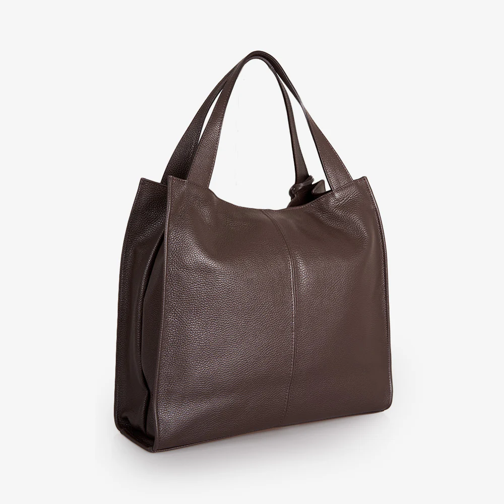 Borsa Tote in Pelle Testa di Moro VIAVERDI Made in Italy - Image 4