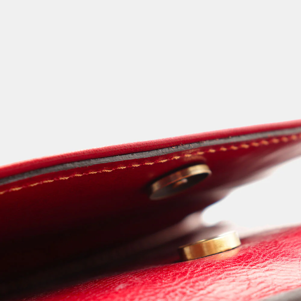 Borsa Tracolla VIAVERDI in Pelle Rossa Made in Italy linea Firenze - Image 11