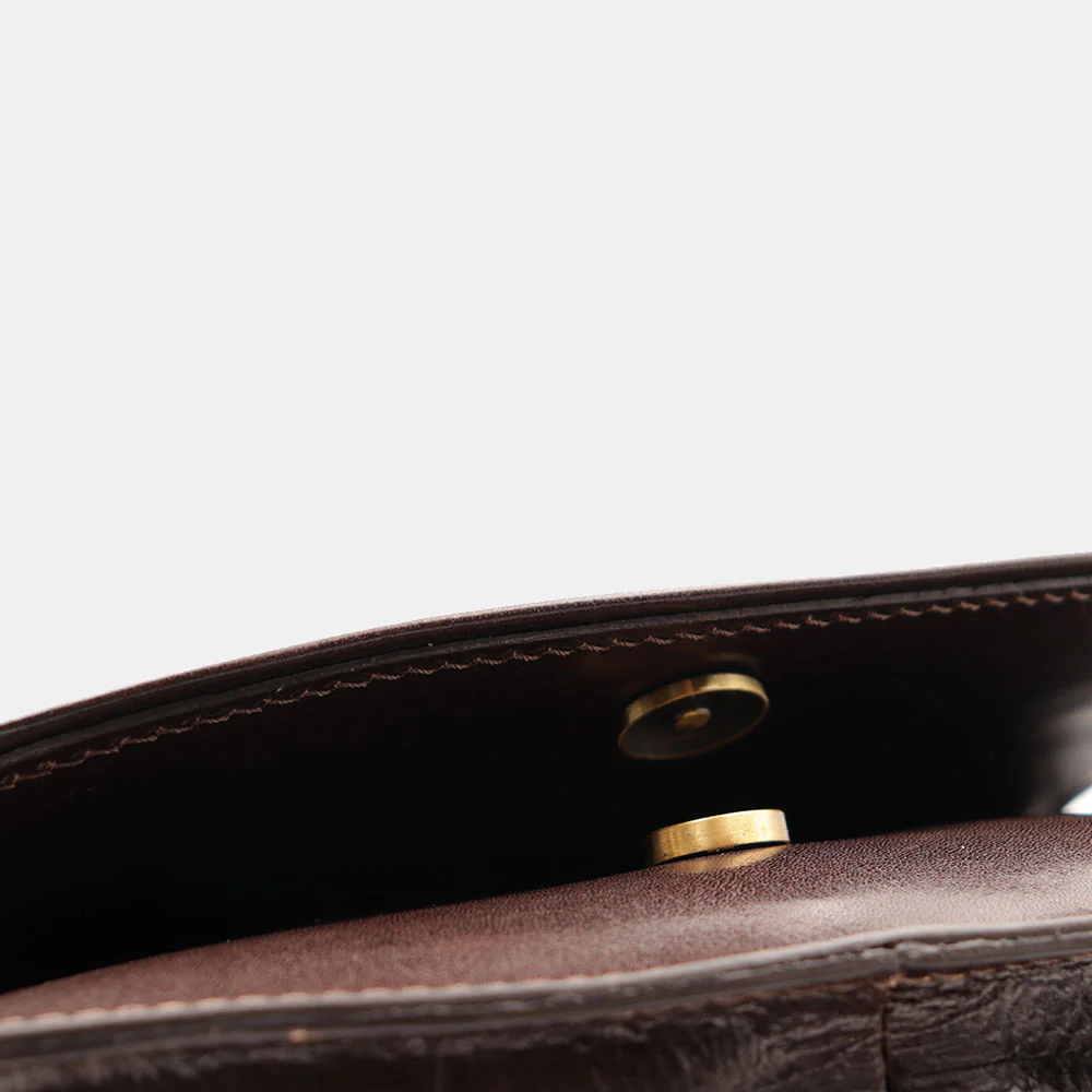 Borsa Tracolla VIAVERDI in Pelle Testa di Moro Made in Italy linea Firenze - Image 10