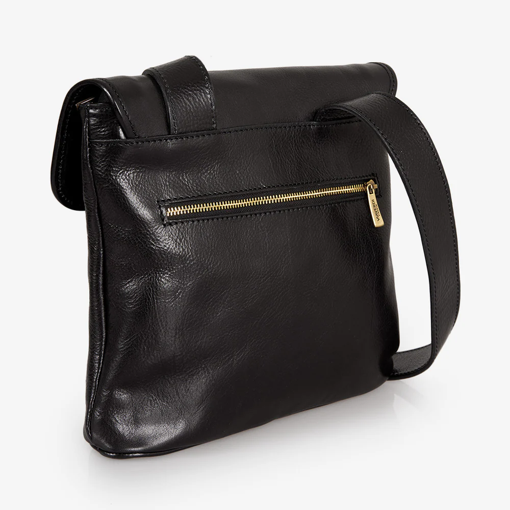 Borsello in Pelle Nera VIAVERDI Made in Italy - Image 3