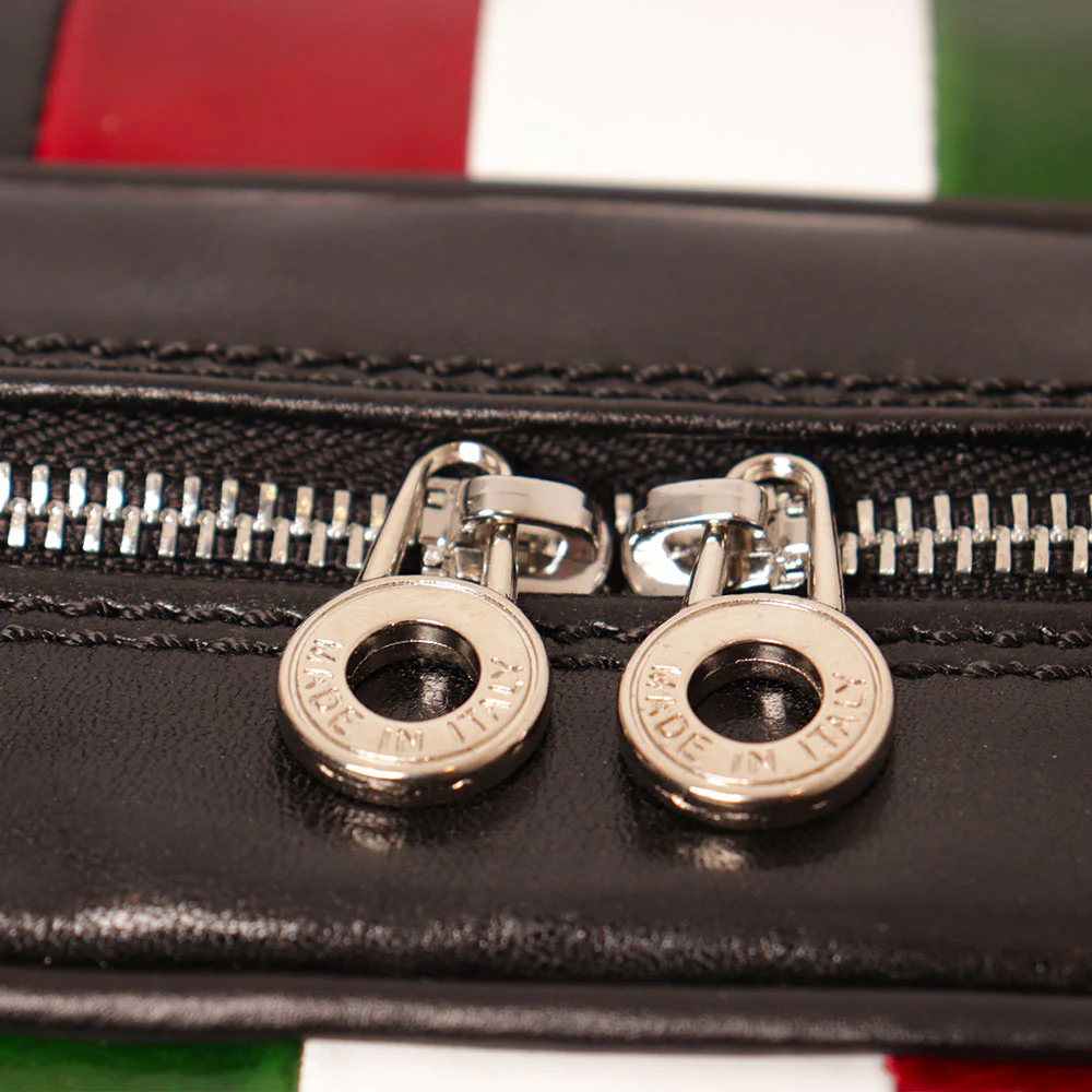 Borsone da Viaggio in Pelle Nero VIAVERDI Made in Italy Linea Firenze - Image 9