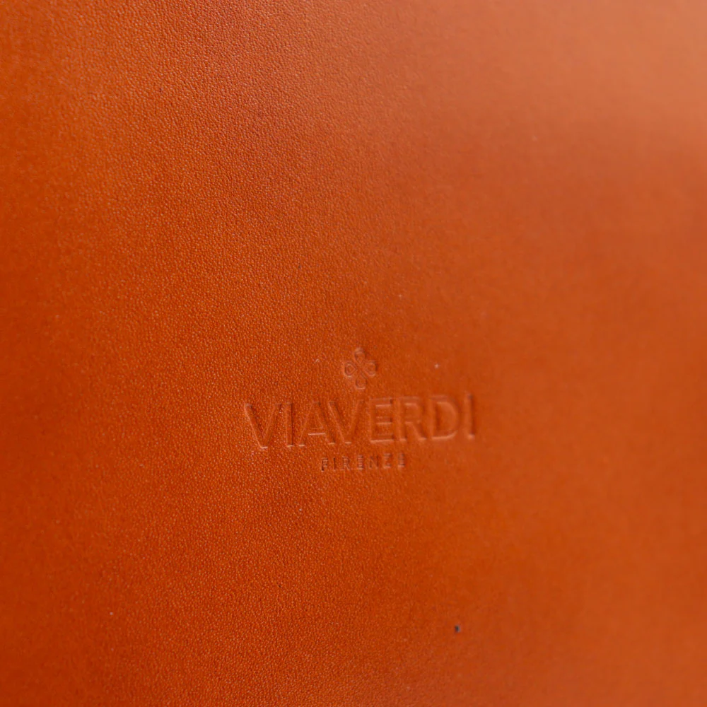 Cartella in Pelle color Cuoio VIAVERDI Made in Italy - 2 Soffietti porta Pc 15.6 - Image 10