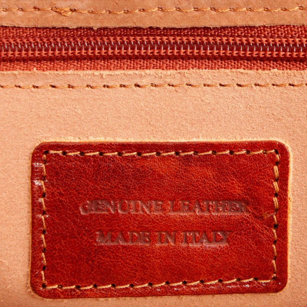 Cartella in Pelle Color Cuoio VIAVERDI Made in Italy Linea Firenze a 3 Soffietti Pc 15.6 - Image 10