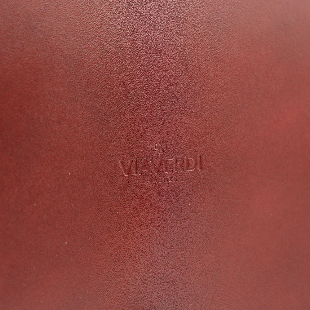 Cartella in Pelle Marrone VIAVERDI Made in Italy - 2 Soffietti porta Pc 15.6 - Image 12