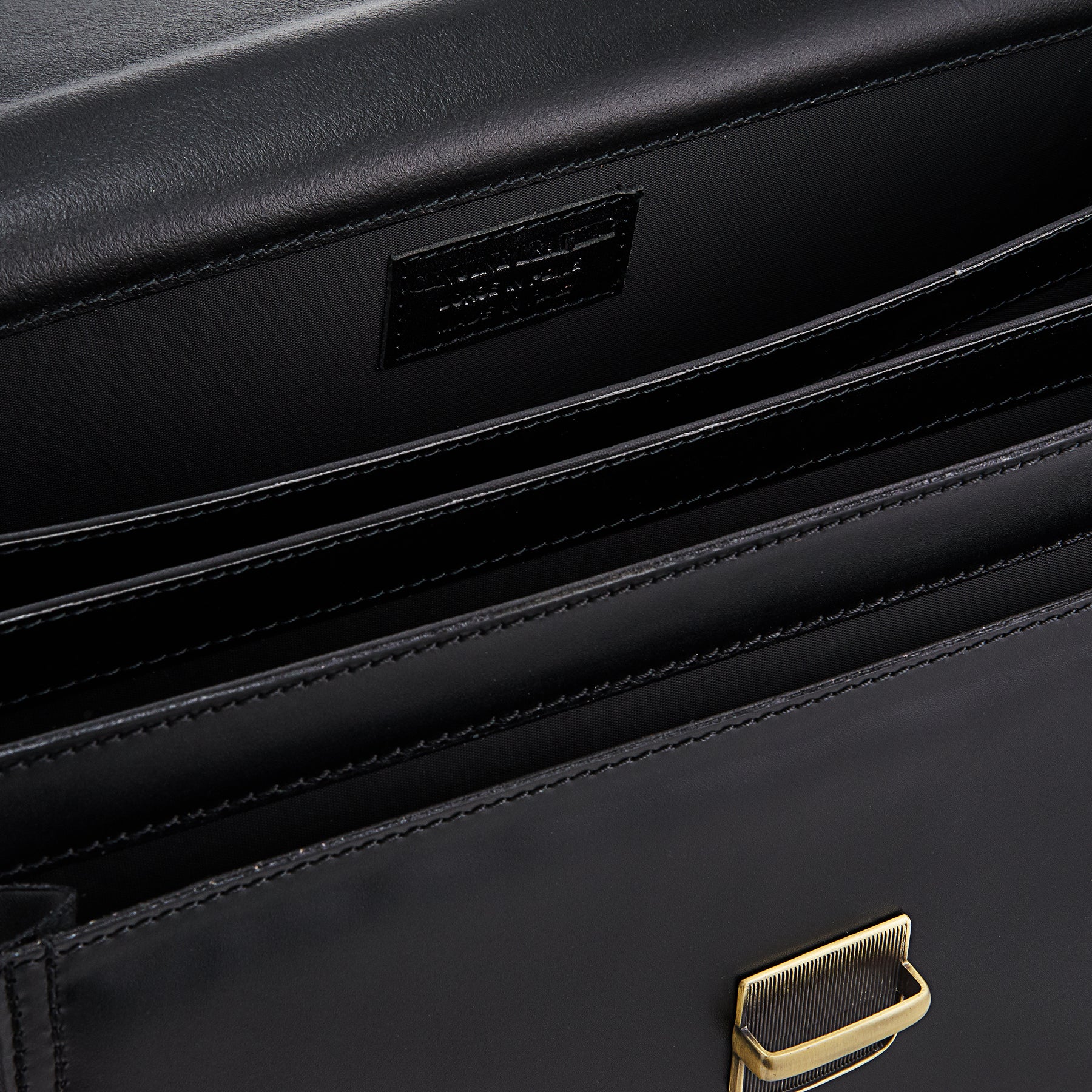Cartella in Pelle Nera VIAVERDI Made in Italy - 3 Soffietti Pc 15.6 - Image 5