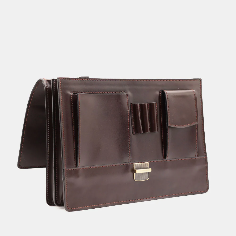 Cartella in Pelle Testa di Moro VIAVERDI Made in Italy - 2 Soffietti porta Pc 15.6 - Image 6