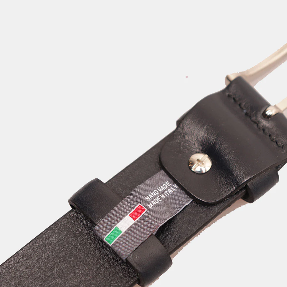 Cintura Uomo in Pelle Blu VIAVERDI Made in Italy linea Firenze - Image 6