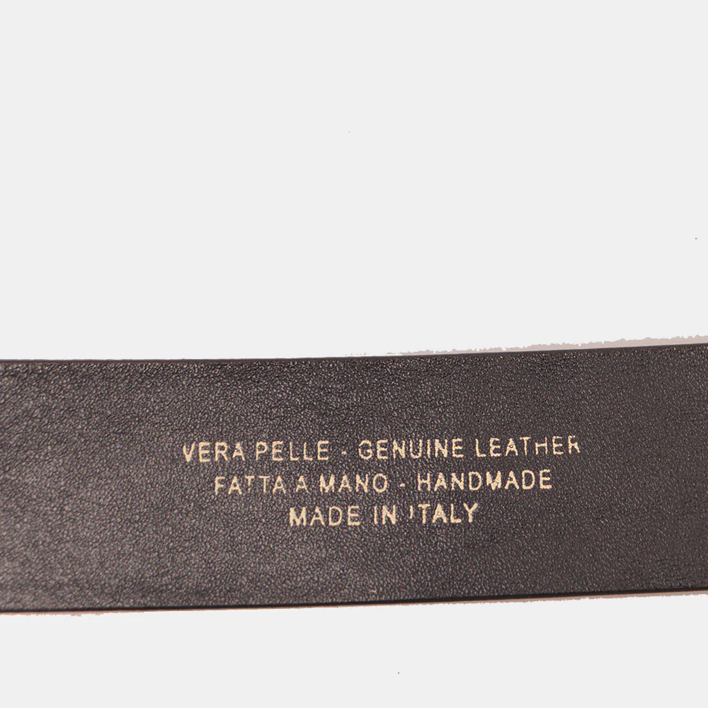 Cintura Uomo in Pelle Blu VIAVERDI Made in Italy linea Firenze - Image 7