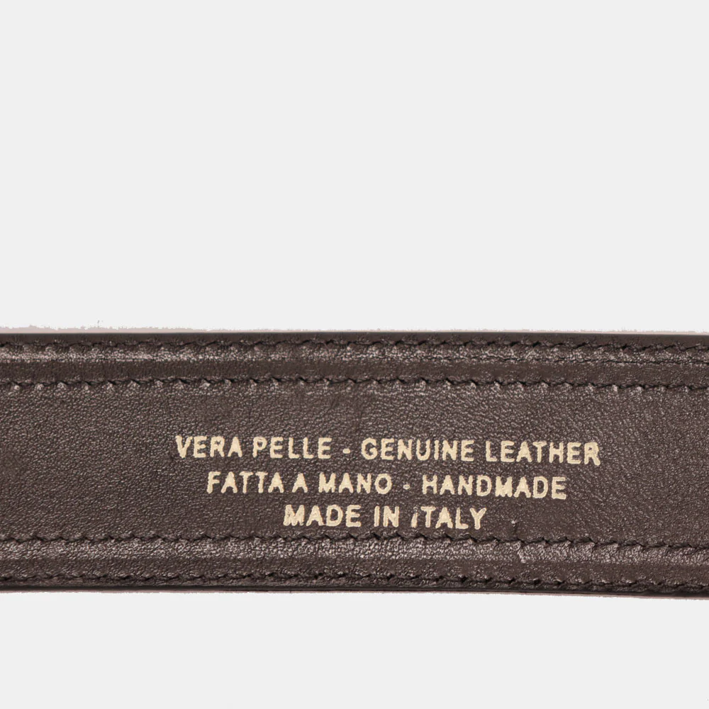 Cintura Uomo in Pelle Nera VIAVERDI Made in Italy linea Firenze - Image 8