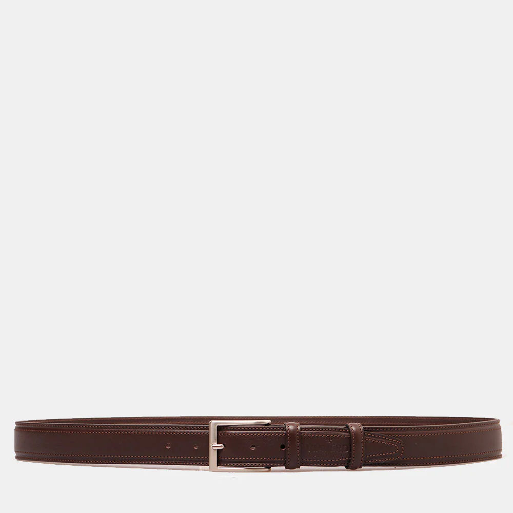 Cintura Uomo in Pelle Testa di Moro VIAVERDI Made in Italy linea Firenze - Image 3