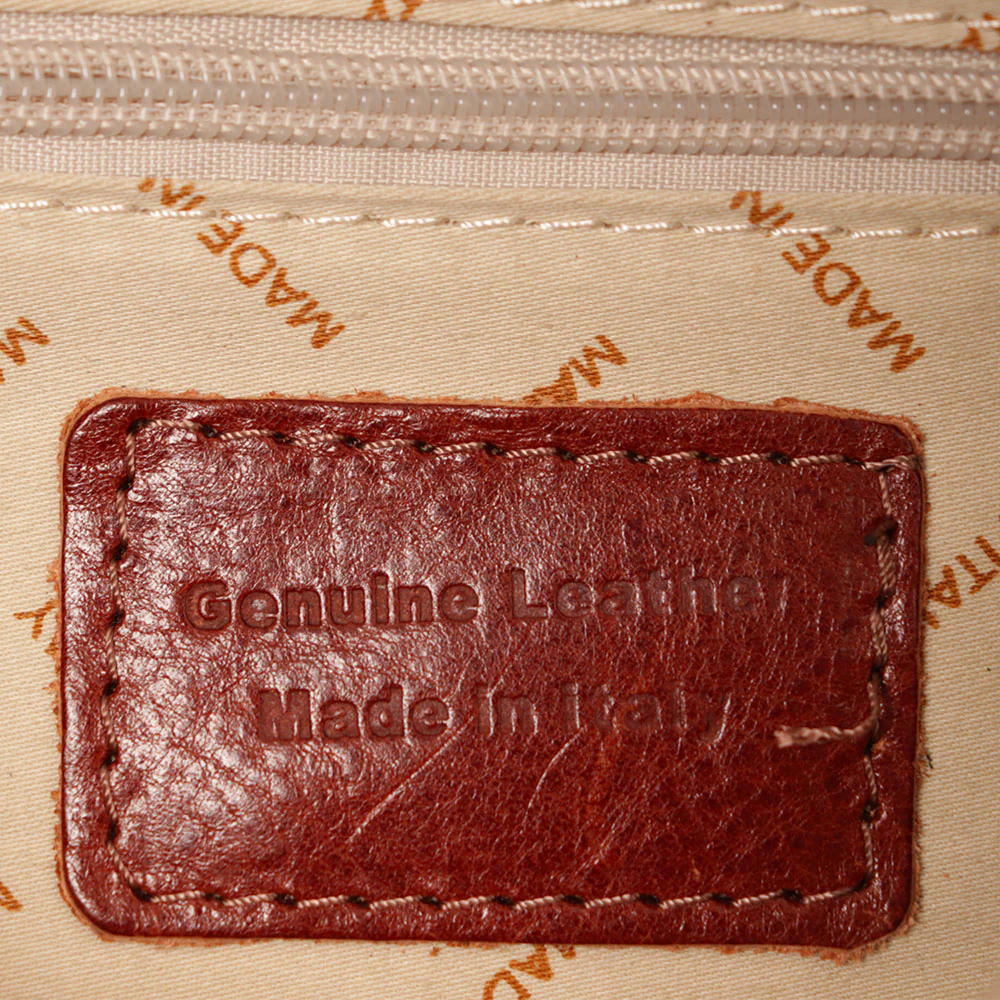 Marsupio in Pelle Marrone VIAVERDI Made in Italy linea Firenze - Image 11