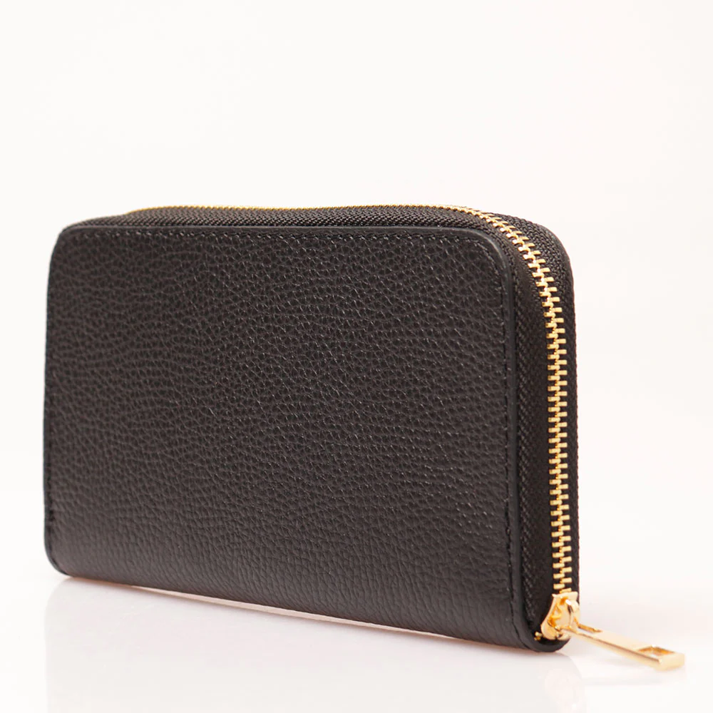 Portafoglio Donna Zip Around in Pelle Nero VIAVERDI Made in Italy - Image 7