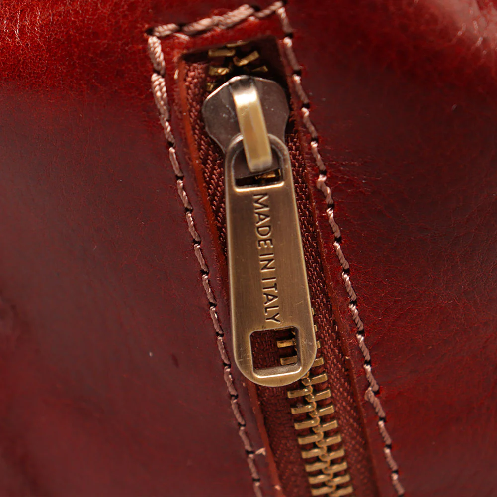 Zaino da Donna in Pelle Marrone VIAVERDI Made in Italy linea Firenze - Image 11