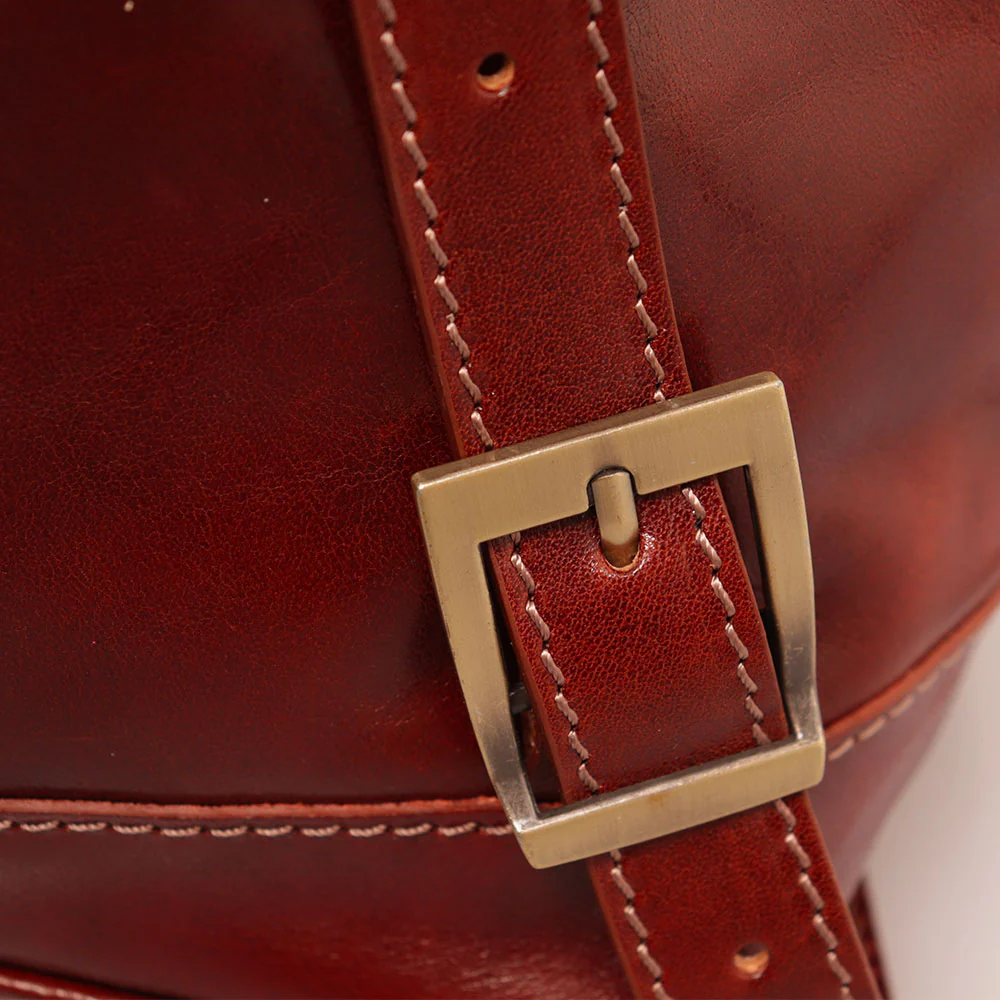 Zaino da Donna in Pelle Marrone VIAVERDI Made in Italy linea Firenze - Image 12