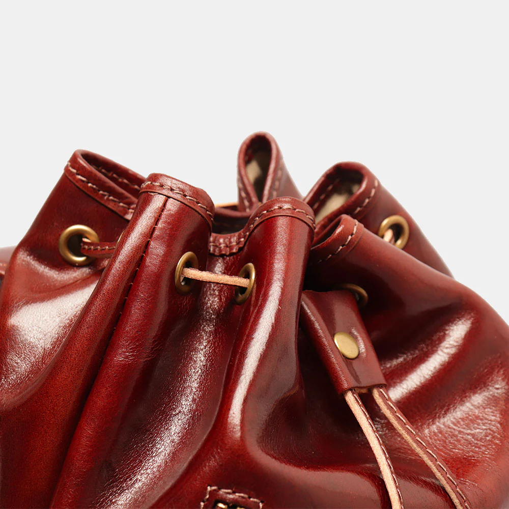Zaino da Donna in Pelle Marrone VIAVERDI Made in Italy linea Firenze - Image 5