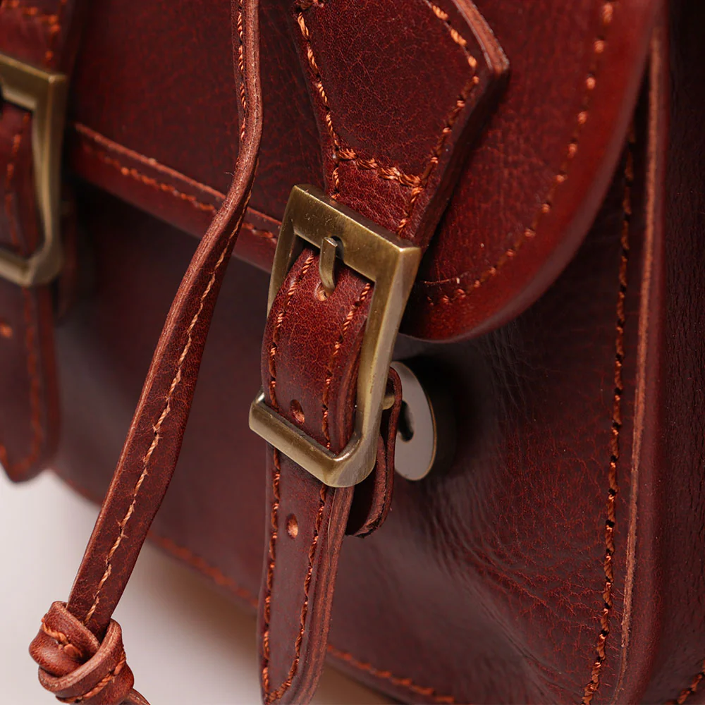Zaino Donna VIAVERDI in Pelle Marrone Made in Italy linea Firenze - Image 13