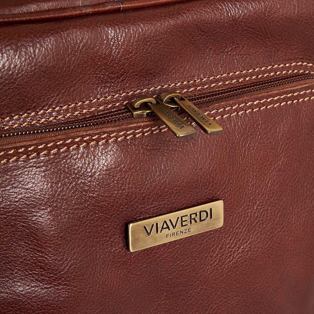 Zaino in Pelle Marrone VIAVERDI Made in Italy - Image 5